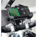Motorcycle Phone Holder Universal Accesorios Moto USB Wireless Charging Shockproof Stable Adjustable Lock Stand. 