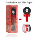 Mini Portable Printer DIY Handhold Typewriter Label Maker for MOTEX E101 Lettering Machine with 2 Roll 3D Embossing Manual Tape. 