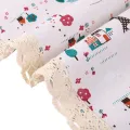 1 PCS Floral Linen Lace Microwave Oven Cover Greaseproof Double Pocket Dust Cover Microwave Oven Cover  Kitchen Accessories. 