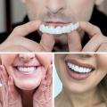 1 pair Teeth Veneers Men Women Brightening Dentures Temporary False Teeth Cover Instant Imitation Braces For Confidence Smile.