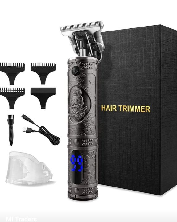 Suttik Hair Clippers (Amazon UK) for Men Professional Beard Trimmers For Men LCD Display Electric Pro Li Trimmers Grooming Cordless 0mm Baldheaded