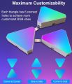 RGB Triangle LED Light Panels, DIY Triangle LED Wall Lights , APP and Remote Controlled, Music Sync for Gaming Room Bedroom. 