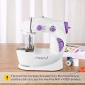 Multifunctional Electric Sewing Machine With Foot Pedal LED Light Home Miniature Sewing Machine Mini Electrical Appliance. 