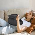 Foldable Pillow Tablet Stand with Pocket Soft Cushion Lap Desk Holder for Bed Sofa Table Use Fits 4-16 Inch Phones and Tablets. 