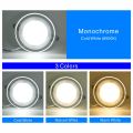 10pcs/lot LED Downlight 6W LED Lamp 220V Spotlight Recessed Round Panel Light 3 Colors Changeable Indoor Lighting Down Light. 