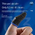 Blue Wow Finger Sleeves Thumb Gloves for Gaming - Finger Sleeve Touch Screen - Finger Gloves Anti-Sweat Breathable - Thumb Gloves Sleeves for PUBG and Free Fire Finger Gloves - 2 Gloves Black Colour - Smooth Gaming Gloves. 