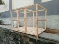 Big Wooden Bird Cage Very Beautiful (Size 35 x 24 x 24 inches) For Parrots Finches Poultry Chicken. Macaw - African Grey - Raw - Parrot - Canary - Finches - Gouldians - Budgies. 
