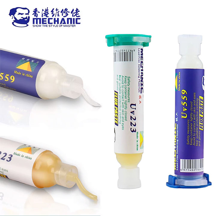 MECHANIC%20UV223/UV559%20Lead-Free%20Solder%20Paste%20Flux%20NO-Clean%20Soldering%20Grease%20for%20BGA%20PCB%20SMD%20Welding%20Fluxes%20phone%20Repair%20Tools%20-%20Image%205