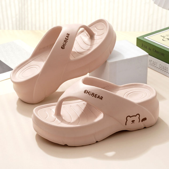 Flip-flops%20Female%20Summer%20Thick%20Bottom%20Non-slip%20Wear%20Sandals%20EVA%20Home%20Slippers%20Fashion%20Slippers%20-%20Image%202