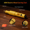 40W Electric Wood Carving Tool Rechargeable Engraving Pen with 20 Bits Multi-Function Engraver for Wood Paper Plaster Craft DIY.