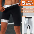 Sauna Sweat Short Pants for Men Hot Thermo Sauna Leggings Compression Hight Waist Pants Workout Body Shaper Sauna Suits.