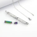 Cylinder Urn Necklace for Ashes for Women Men Cremation Jewelry Keepsake Memorial Human Pet Ashes Pendant. 