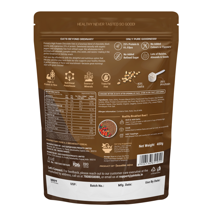 PINTOLA%2025g%20High%20Protein%20Oats%20400g,%20Chocolate,No%20Refined%20Sugar,%20with%20Almonds%20Raisin,%20Pumpkin%20and%20Chia%20Seeds,%208g%20Fibre,%20Rolled%20Oats,%20Breakfast%20Cereals%20%7C%20Gluten%20Free%20-%20Image%202
