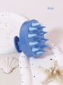 1PCS scalp massage shampoo brush, soft silicone hair used to remove dandruff and exfoliate. 