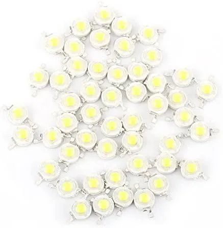 25pcs%208mm%20Bead%20Diameter%20WHITE%20Color%203%20Watt%20DC%203.7V%20Ultra%20Bright%20White%203W%20COB%20LED%20SMD%20Chip%203.7V%20LED%20Light%20Bulbs%20-%20Image%202