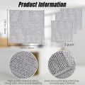 2 Sided Pack of 10 Multipurpose Wire Dishwashing Rags for Wet and Dry Stainless Steel Scrubber for Utensils Non-Scratch Wire Dishcloth for Washing Dishes Sinks Counters Easy Rinsing. 