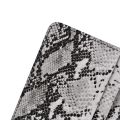 Premium Quality Genuine White leather Handmade long Fold Wallet in Snake Style texture for Mens. 