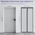 Magnetic Screen Door Fits Door Opening Actual Screen Hands Free Mesh Partition Curtain Keeps Bug Out Pet and Kid Friendly Screen.