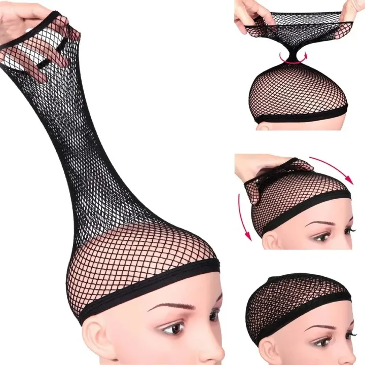 6%20Pcs%20Stretchable%20Elastic%20Hair%20Net%20Black%20Liner%20Weaving%20Cap%20Comfortable%20Hairnets%20Open%20Ended%20Fishnet%20Wig%20Cap%20High%20Quality%20pen%20gpt%20-%20Image%204