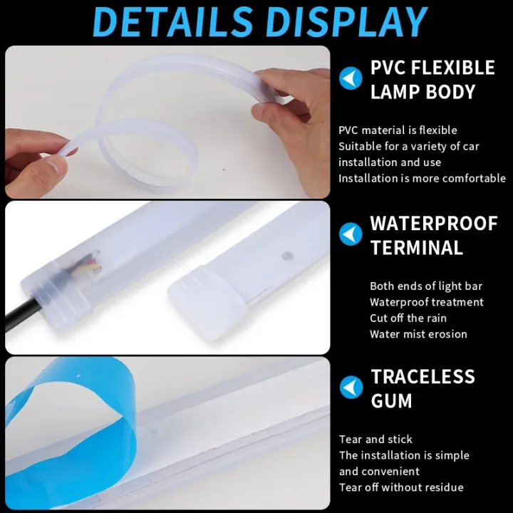 1Pc%2012V%20LED%20DRL%20Car%20Running%20Light%20Flexible%20Waterproof%20Strip%20Auto%20Headlights%20White%20Turn%20Signal%20Brake%20Flow%20Lights%20Auto%20Parts%20-%20Image%205