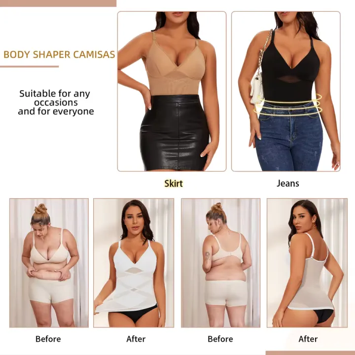 Women%20Compression%20Corset%20V%20Neck%20Cross%20Mesh%20Body%20Shaper%20%20Seam-free%20Tank%20Top%20Tummy%20Control%20Underwear%20Slimming%20Camisole%20Bustier%20-%20Image%204