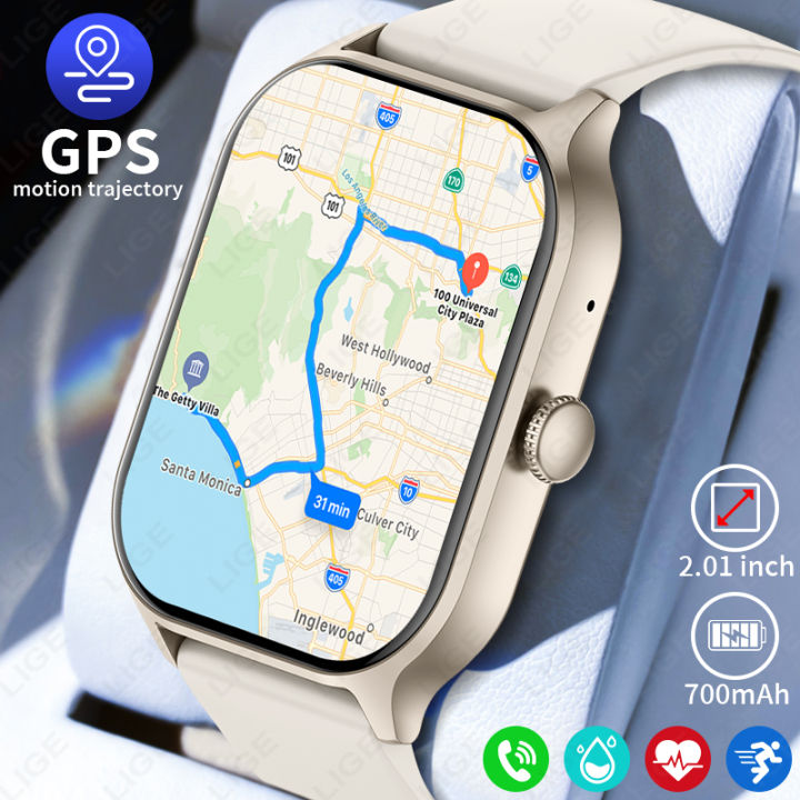Full Touch Screen Smart Watch 2026 New Men Sports Heart Rate Bluetooth Call 2.01 inch AI Voice 1ATM Waterproof Smartwatch Women