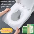 Disposable Toilet Seat Covers Flushable Disposable Toilet Covers Soluble Water Toilet Paper for Travel Camping Hotel Bathroom.
