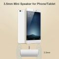 Mini Portable 3.5mm Loud speaker Music Stereo Audio Adapter for Radio Mobile Phone MP3 MP4 3.5 jack AUX Music Receiver Adapter.