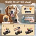 Indestructible Dog Toy for Aggressive Chewers, Frozen Treat Holder with Molds to Keep Large Dogs Busy & Reduce Anxiety. 