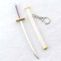 8 Style Roronoa Zoro Sword Keychains Accessories Buckle with Toolholder Scabbard Katana Sabre Car Metal Key Chains Toys. 