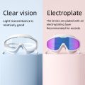 Swimming Goggles Big Frame Swimming Goggles Big Frame HD Wide View Anti-Fog UV Protection Swimming Goggles for Adults No Leaking. 