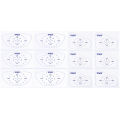 Golf Impact Tape Strike Stickers Self-Teaching Sweet Spot and Consistency Analysis Golf Ball Sweet Spot Finder for Golf Training. 