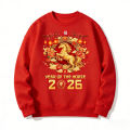 Chinese New Year Unisex Pullover 2026 Year of The Horse Sweatshirt Latest Trendy Style Fashion Streetwear Men Women Clothing. 
