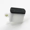 Universal Rear Foot Brake Master Cylinder Pump Tank Oil Cup Fluid Reservoir for Honda Kawasaki Suzuki Yamaha. 