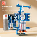 Space Shuttle Rocket Launch Center Lunar Lander DIY Model Building Blocks Mini Space Bricks Kids Astronaut Creative Assemble Toy. 