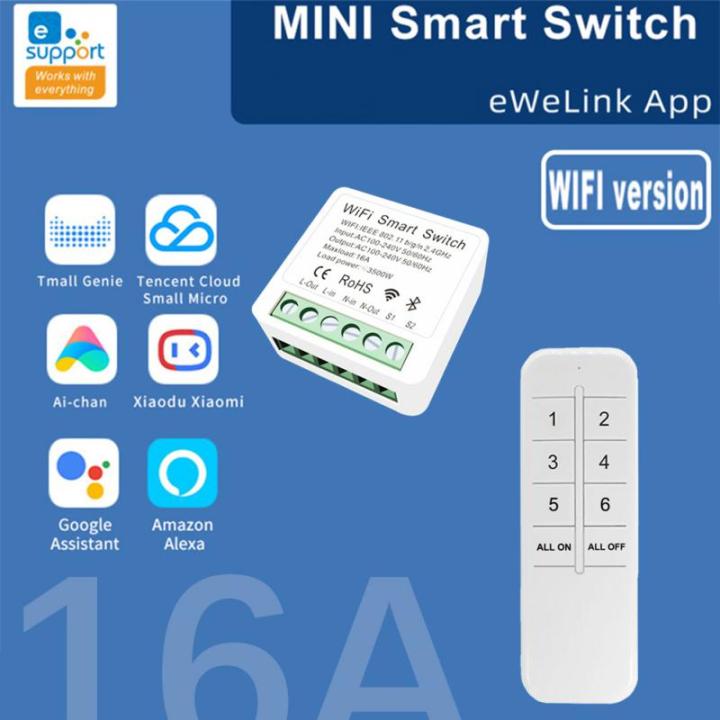 EWeLink Wifi 16A MINI Smart Switch Supporte APP Control Timer Wireless