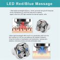4D Scalp Massager Electric Scalp Brush Neck Shoulder Care Red Blue Light Hair Massager IPX7 Waterproof Wireless Head Massager. 