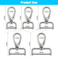 16/20/26/32/38mm Metal Detachable Snap Hook Trigger Clips Buckles Hooks For Leathercraft Strap Belt Keychain Webbing Pet Leash.