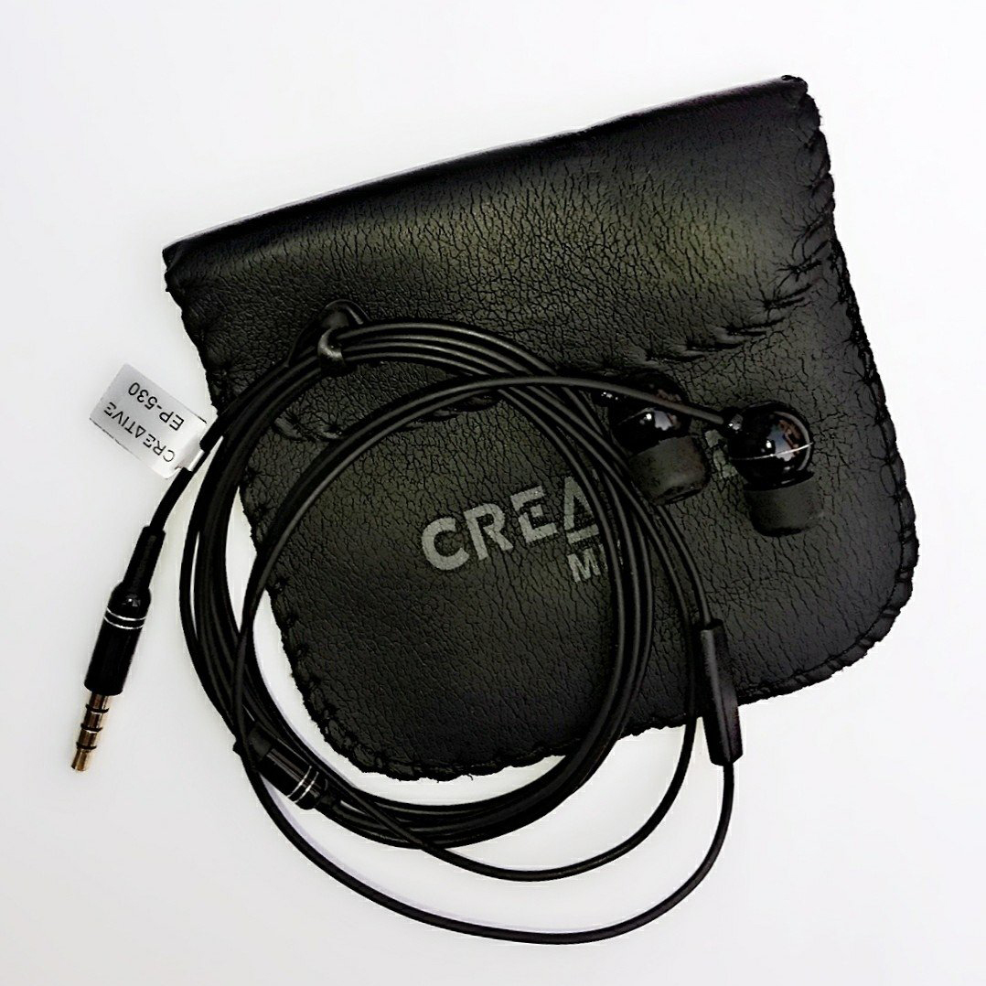 Orignal Creative High Bass Audio Earphone With Pouch Ep-530 - Black - Ear Phone - Headphone