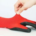 1 Pair High Quality Red Nylon China Safety Hand Gloves,  Use For All Work Protect Your Hand Safely. 