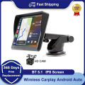 IPS 7 Inch Portable WIFI Wireless Carplay Android Auto Car Radio Multmedia Video Player Reversing Camera for  Or Android. 