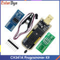 CH341A/CH341B 24 25 Series EEPROM Flash BIOS USB Programmer Module SOIC8 SOP8 Test Clip For EEPROM 93CXX / 25CXX / 24CXX DIY KIT. 