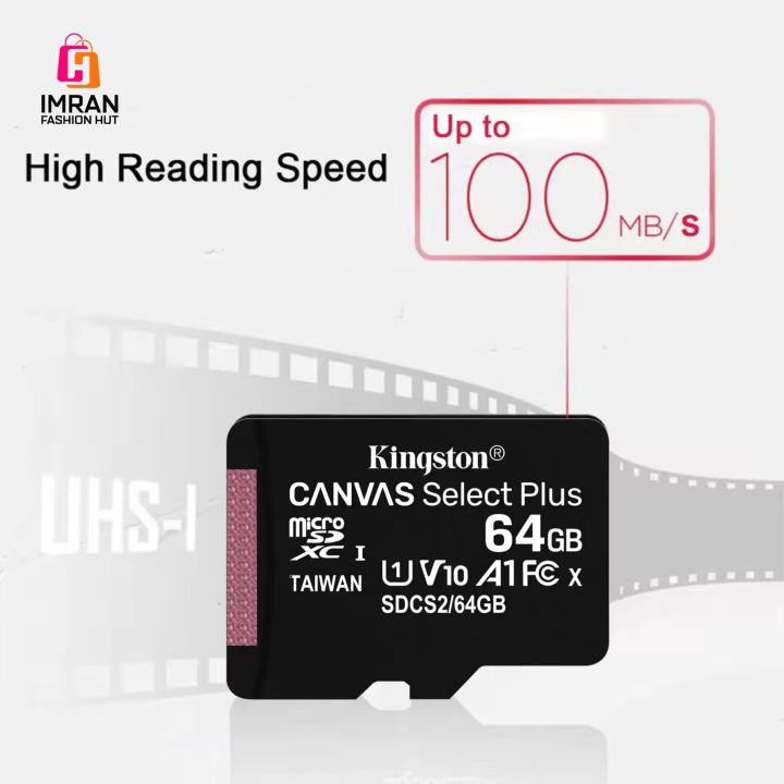 King'ston%20Canvas%20Select%20Plus%2064GB%20microSD%20Card%20Class%2010%20UHS-I%20speeds%20up%20to%20100MB/s%20with%20Adapter%20(SDCS2/64GBIN)%20-%20Image%204