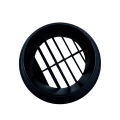 Rotatable Diesel Heater Duct Connector Black Flat round Air Vent Outlet for Car Truck Van Camper - Sizes 42mm 60mm 75mm 90mm. 