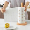 Kitchen Wooden Paper Towel Holder Vertical Shelf Simple Extended Vertical Holder ( square shape ). 