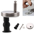 2pcs Toilet Lid Top Fixing Hinge Stainless Steel Universal Toilet Seat Hinge Soft Release Quick Release Replacement Parts. 