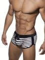 Comfortable swimsuit/clothing/swimsuit, men's quick drying stripe design, suitable for beaches and hot springs. 