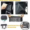 Pet Car Barrier Dog Car Barrier with Automatic Safety Mesh Storage Bag Pet Barrier Guard Back Seat Safety Protector Mesh Net. 
