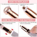2 in 1 Rechargeable Women's Face Hair Remover Epilator for women Machine for Upper Lip, Chin, Eyebrow, Lips, Body, Arms Hair Remover for Women. 