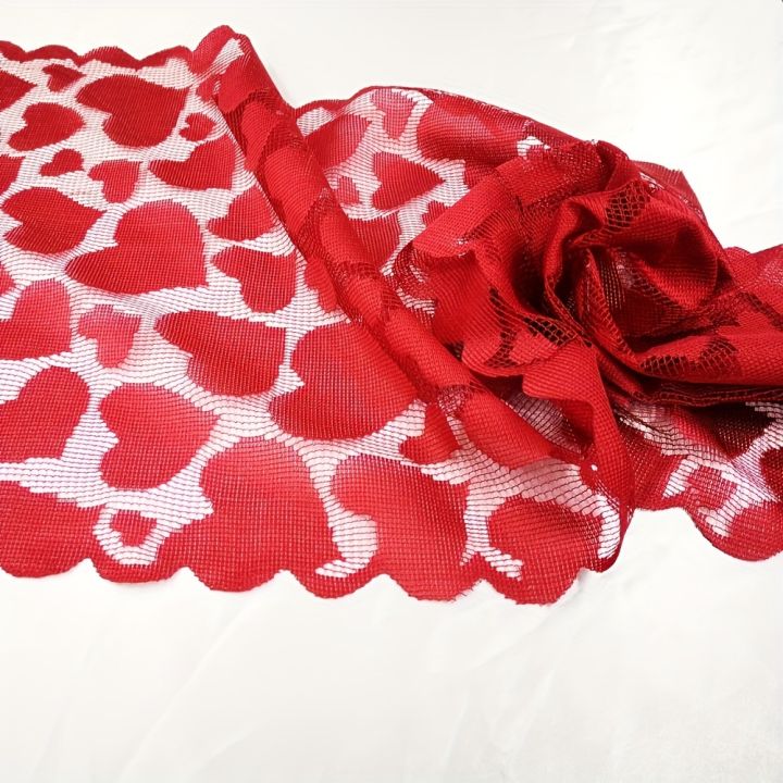 1pc%20Romantic%20Red%20Heart%20Lace%20Valentine's%20Day%20Table%20Runner%20for%20Home%20Table%20Decoration%20-%20Image%205